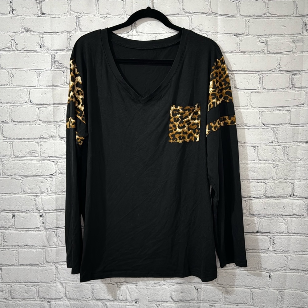 NWOT Leopard Long Sleeve Tee